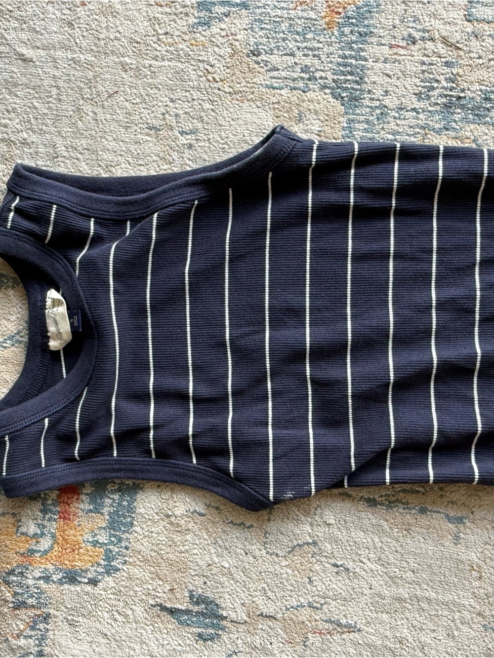Universal Threads navy striped dress
